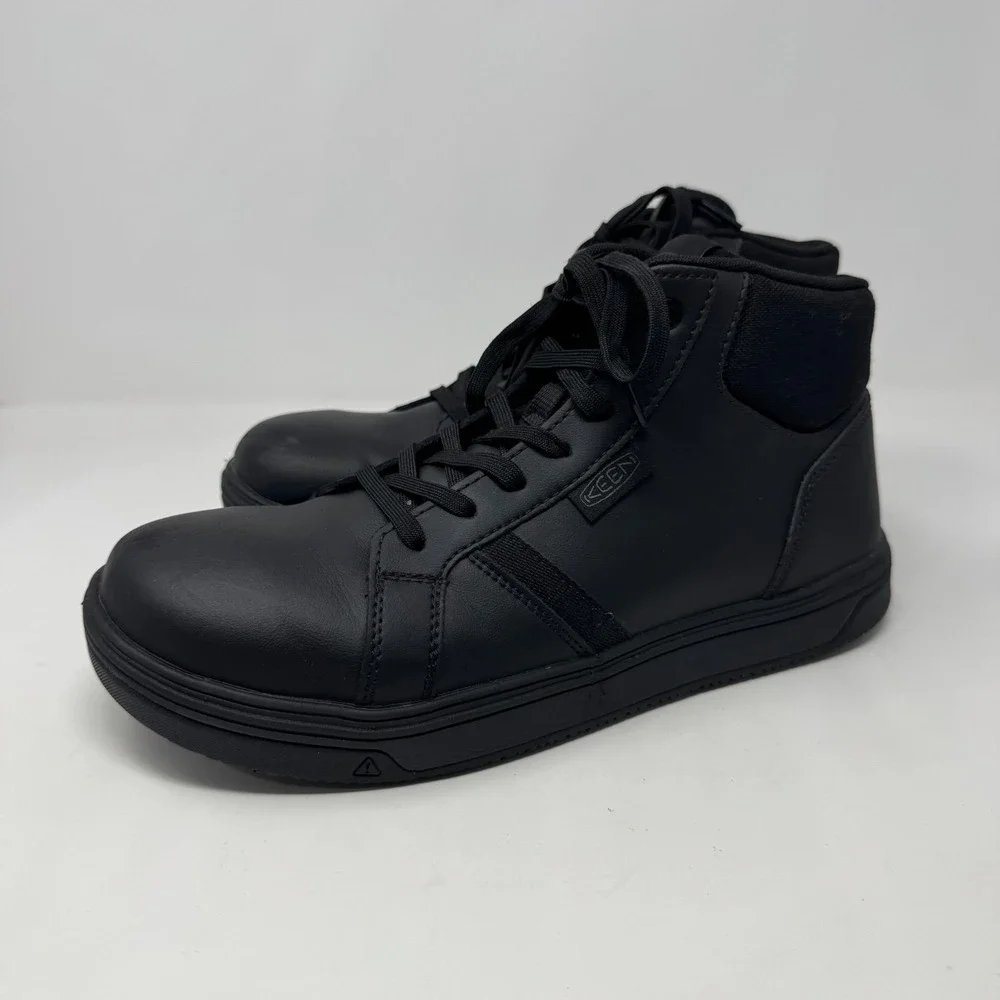 KEEN PTC Kenton Mid Soft Toe Work Shoes Boots Black Men's Size 10 EE